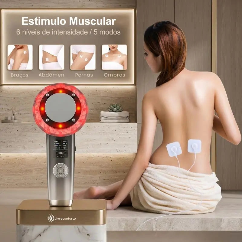 Aparelho de cavitação ultrassônica para redução de gordura e melhora da firmeza da pele