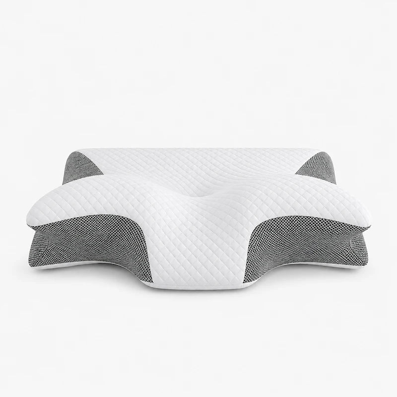 Travesseiro ortopédico cervical ergonômico ConfortoVita™ – ideal para dormir de lado ou de costas