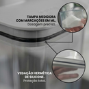 Dispenser Organizador de Lavanderia 2,3L Cinza