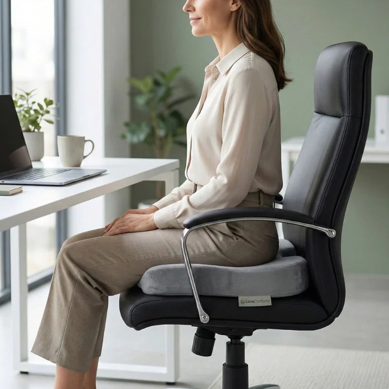 Almofada cóccix para home office