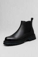 Bota Chelsea Masculina Tratorada em Couro com Plataforma