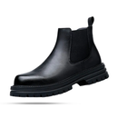 Bota Chelsea Masculina Tratorada em Couro com Plataforma