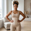 Cinta modeladora cintura trainer com compressão abdominal e definição da silhueta feminina