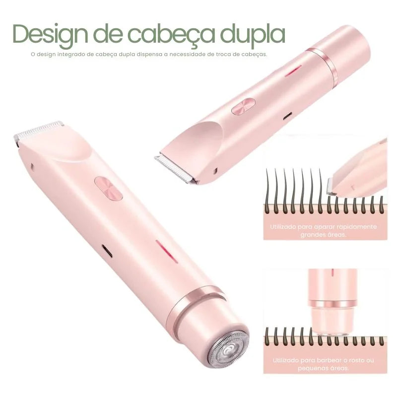 Depilador elétrico para rosto e axilas