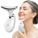 Massageador Rejuvenescedor com LED para Rosto e Pescoço