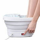Hidromassageador elétrico para pés com bolhas relaxantes e luz vermelha