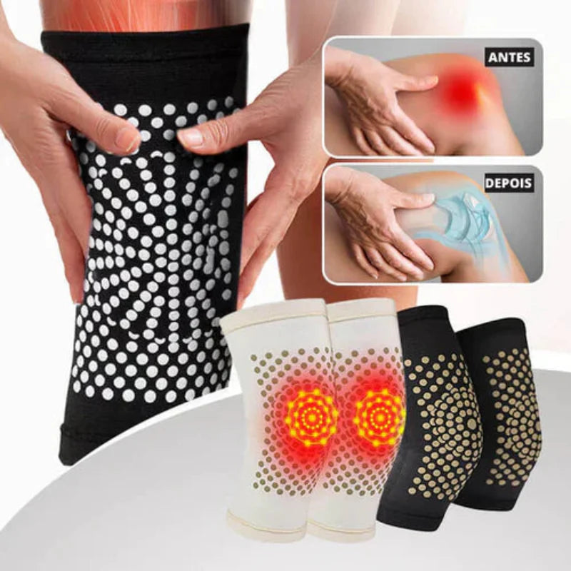 Suporte de joelho com compressão terapêutica para inflamações