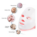 Máscara facial LED com 86 luzes terapêuticas para skincare