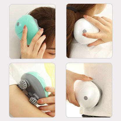 Massageador capilar recarregável com tecnologia de luz vermelha