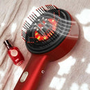 Escova massageadora capilar com fototerapia e microvibração