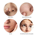 Aparelho de lifting facial com luz vermelha e azul para rejuvenescimento