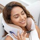 Massageador de pescoço elétrico com design em U ajustado à curvatura natural do pescoço