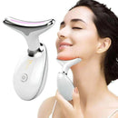 Massageador facial rejuvenescedor 7 em 1 auxiliando na firmeza e definição do rosto