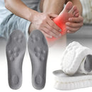 Palmilha esportiva ortopédica de látex respirável com tecnologia de massagem 4D