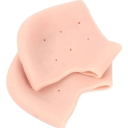 Calcanheira de silicone macia para proteção contra atrito e pele seca nos pés