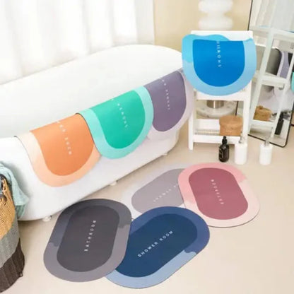 Tapete de banheiro super absorvente com fundo emborrachado