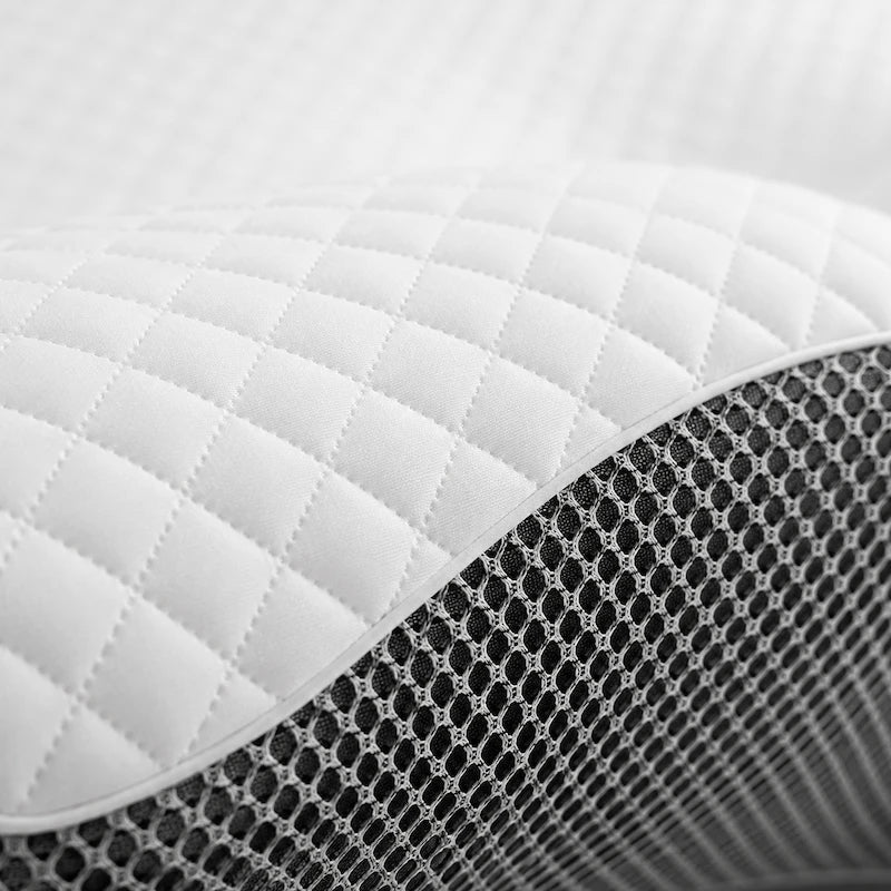 Travesseiro ortopédico cervical ConfortoVita™ – design ergonômico com contorno anatômico