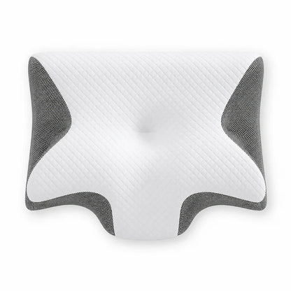 Travesseiro ortopédico em memory foam ConfortoVita™ – apoio para pescoço e ombros