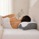 Travesseiro ortopédico cervical ergonômico ConfortoVita™ em memory foam – vista superior