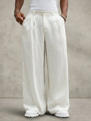 Calça de Linho Listrada Confortlife Riviera