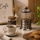 Cafeteira Prensa Francesa Versailles em Vidro e Inox