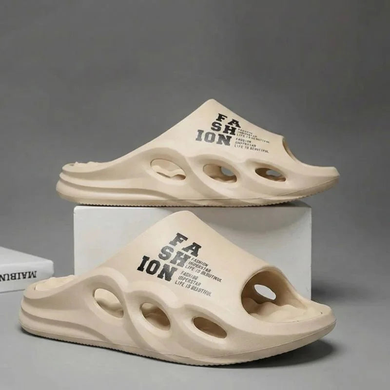 Chinelo casual massageador para relaxamento dos pés em casa