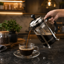 Cafeteira Prensa Francesa Paris em Vidro e Inox - Prata