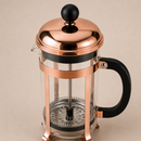 Cafeteira Prensa Francesa Paris em Vidro e Inox - Rose Gold