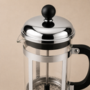 Cafeteira Prensa Francesa Paris em Vidro e Inox - Prata
