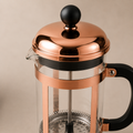 Cafeteira Prensa Francesa Paris em Vidro e Inox - Rose Gold