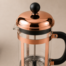 Cafeteira Prensa Francesa Paris em Vidro e Inox - Rose Gold