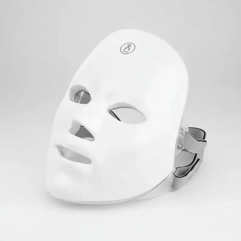 Máscara LED facial para tratamento estético e conforto da pele