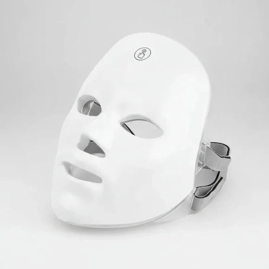 Máscara LED facial para tratamento estético e conforto da pele
