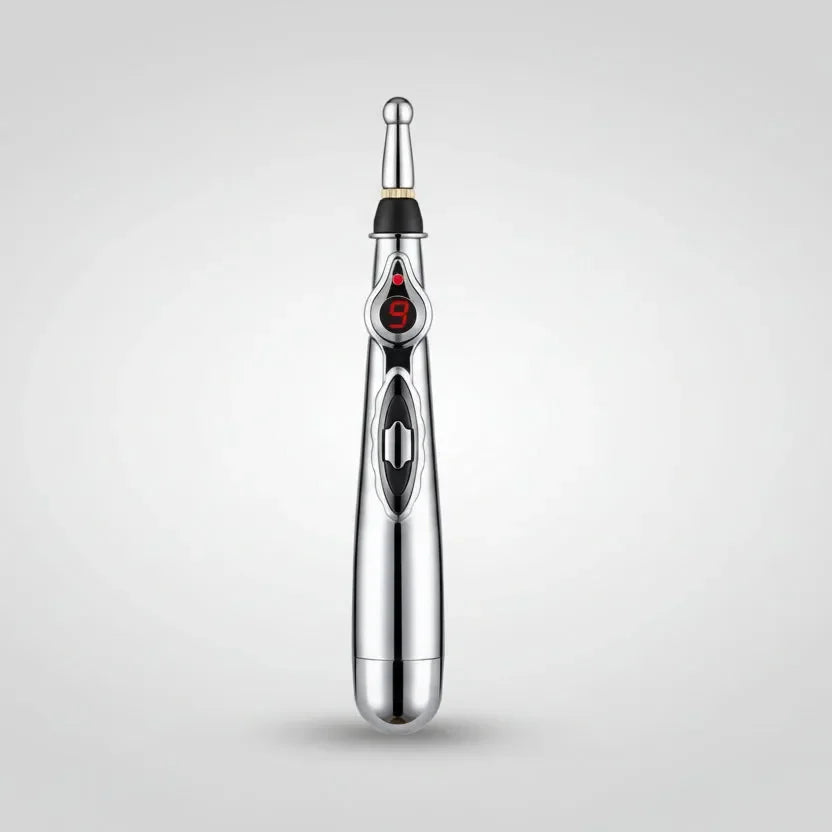 Massageador elétrico com estímulos tipo acupuntura para relaxamento