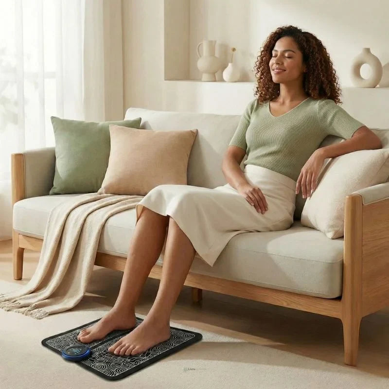 Aparelho massageador elétrico portátil para pés para conforto diário