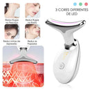 Massageador Rejuvenescedor com LED para Rosto e Pescoço