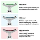 Massageador Rejuvenescedor com LED para Rosto e Pescoço