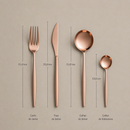 Jogo de Talheres Inox Minimalista Milão Rose