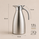 Garrafa Térmica de Café Elegance - Inox 1,5L