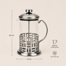 Cafeteira Prensa Francesa Versailles em Vidro e Inox