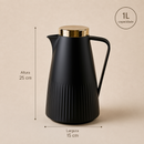 Garrafa Térmica de Café Roma - Preta e Dourada 1L