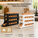 Porta-Ovos Rolante 4 Andares para Geladeira