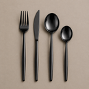 Jogo de Talheres Inox Minimalista Milão Preto